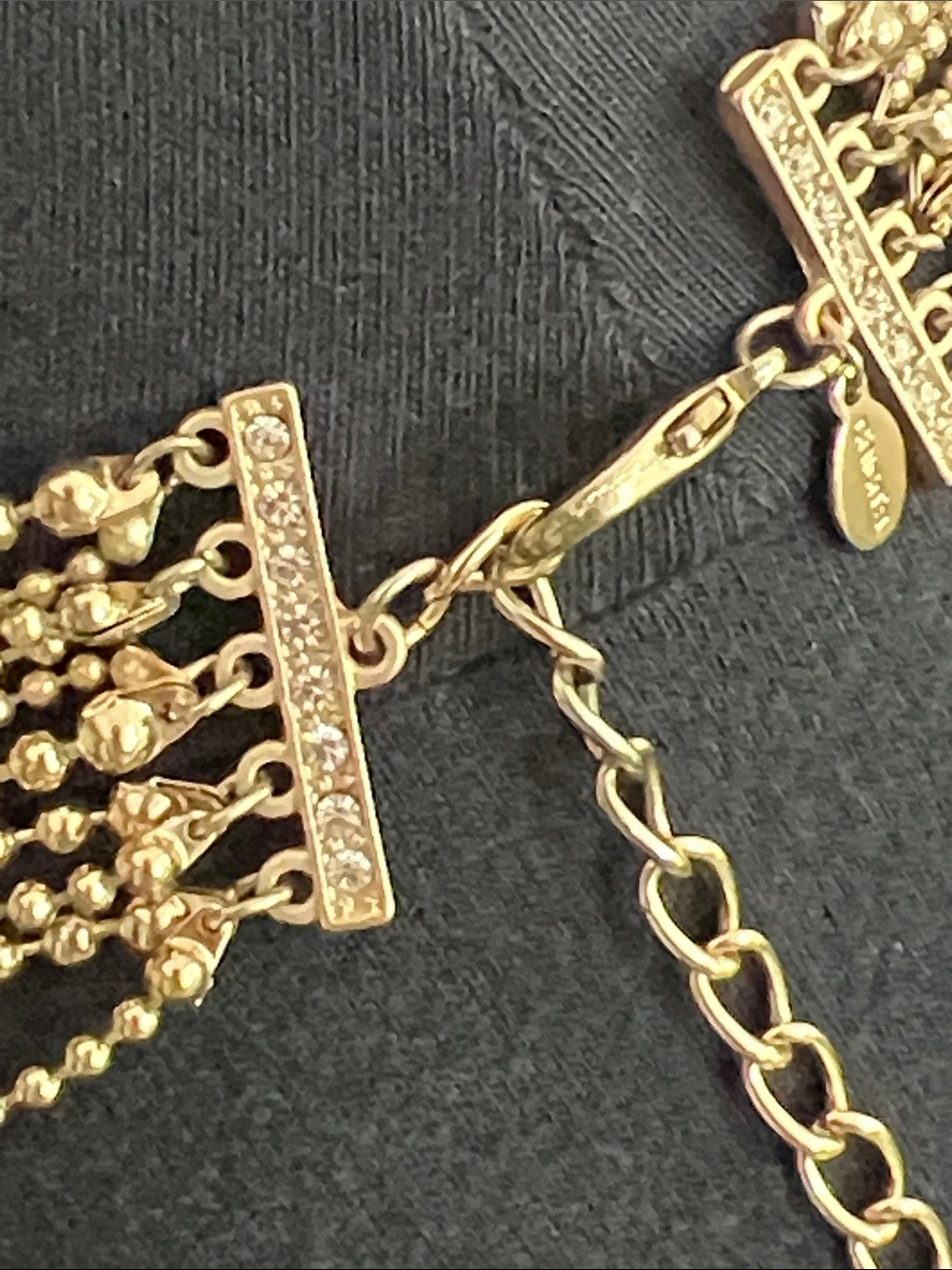 Chico's Gold Multi-Strand Beaded Necklace - Picture 6 of 9